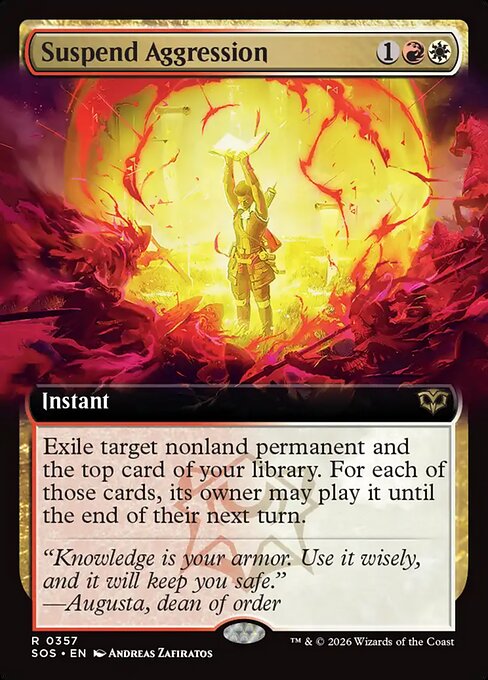Suspend Aggression (SOS) — Nonfoil