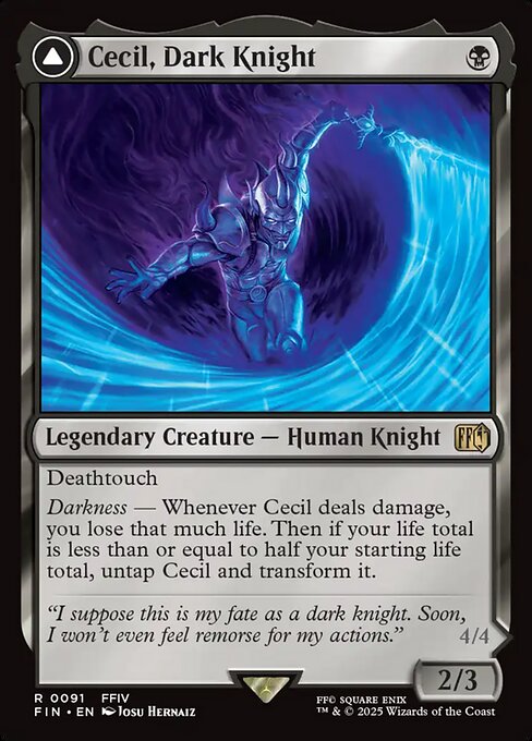 Cecil, Dark Knight // Cecil, Redeemed Paladin (FIN) — Nonfoil