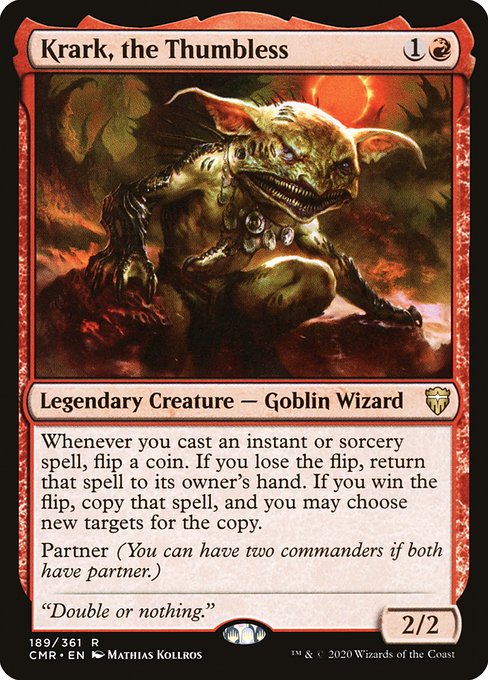 Krark, the Thumbless (CMR) — Nonfoil