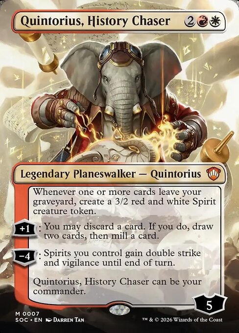 Quintorius, History Chaser (SOC) — Nonfoil