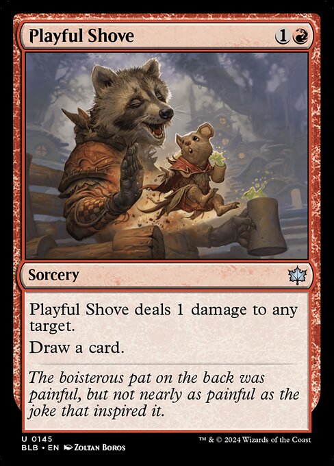 Playful Shove (BLB) — Nonfoil