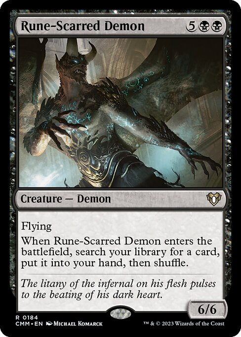 Rune-Scarred Demon (CMM) — Nonfoil