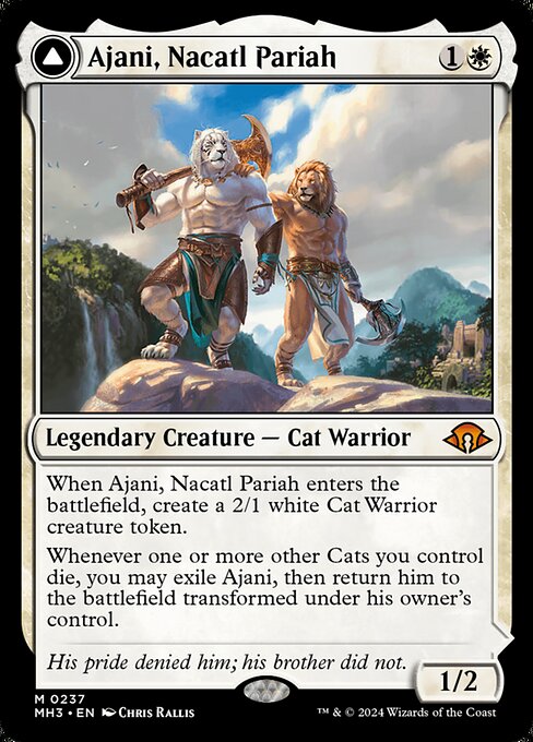 Ajani, Nacatl Pariah // Ajani, Nacatl Avenger (MH3) — Nonfoil