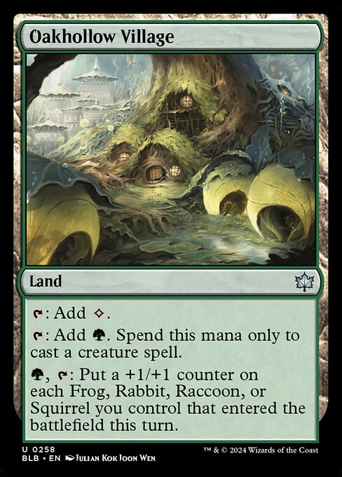 Oakhollow Village (BLB) — Nonfoil