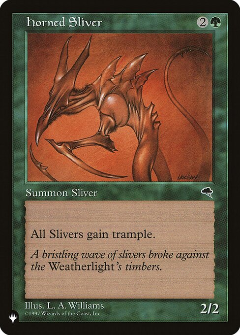 Horned Sliver (PLST) — Nonfoil