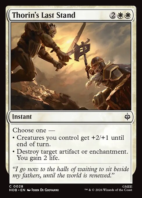 Thorin's Last Stand (HOB) — Nonfoil