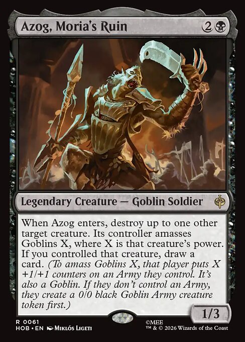 Azog, Moria's Ruin (HOB) — Nonfoil