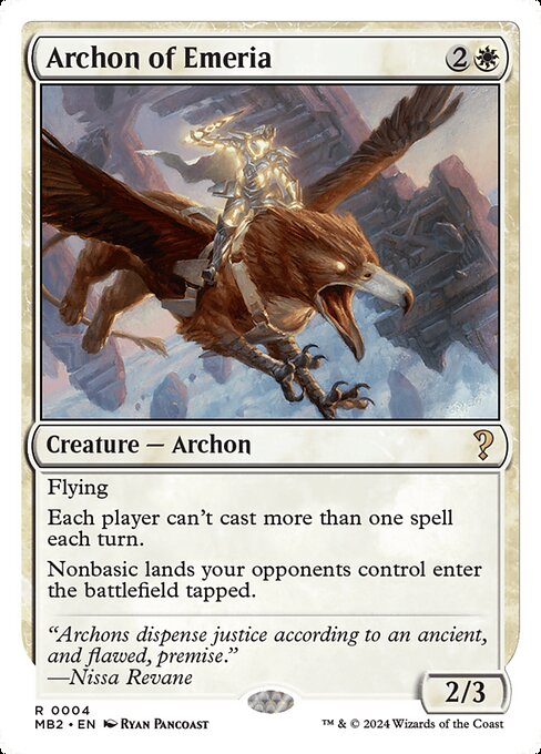 Archon of Emeria (MB2) — Nonfoil