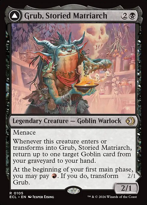 Grub, Storied Matriarch // Grub, Notorious Auntie (ECL) — Foil