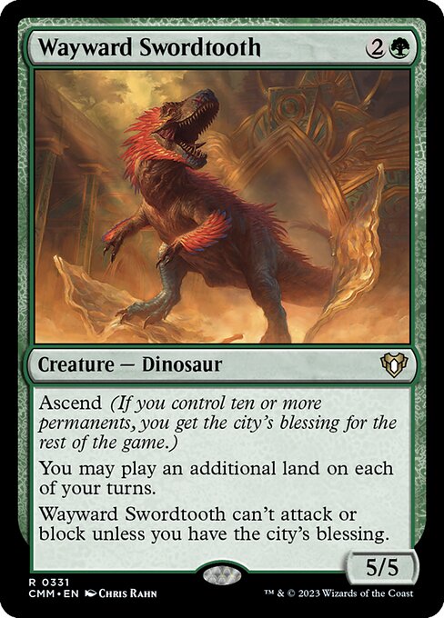 Wayward Swordtooth (CMM) — Nonfoil