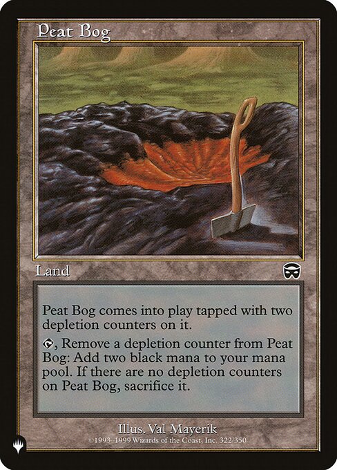 Peat Bog (PLST) — Nonfoil
