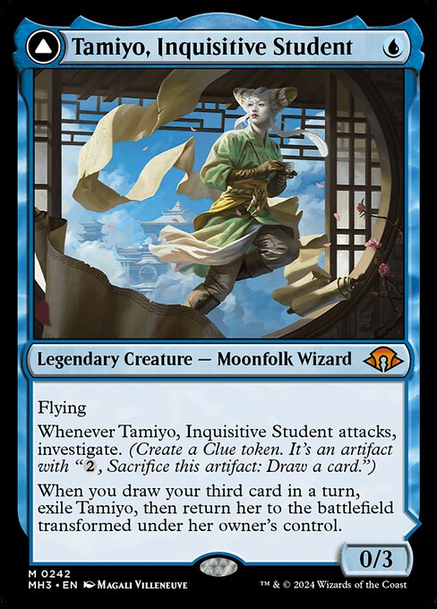Tamiyo, Inquisitive Student // Tamiyo, Seasoned Scholar (MH3) — Nonfoil