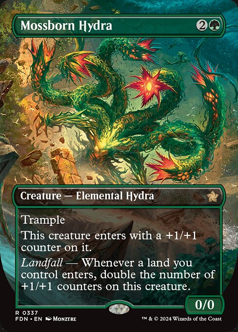 Mossborn Hydra (FDN) — Nonfoil