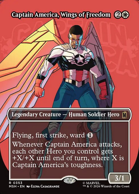 Captain America, Wings of Freedom (MSH) — Foil