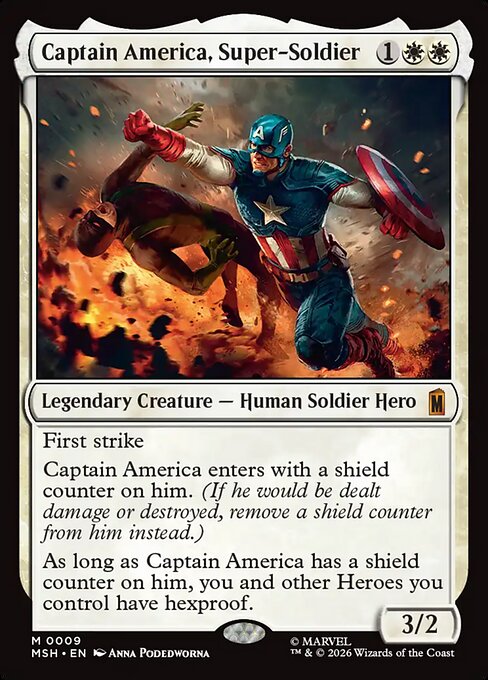 Captain America, Super-Soldier (MSH) — Nonfoil