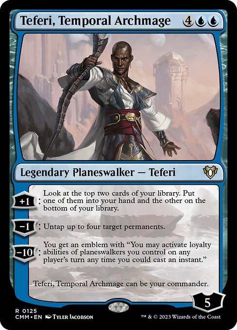 Teferi, Temporal Archmage (CMM) — Nonfoil