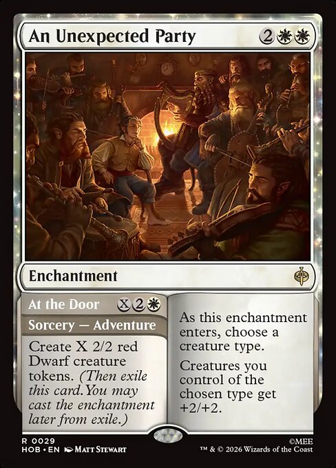An Unexpected Party // At the Door (HOB) — Foil