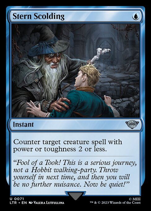 Stern Scolding (LTR) — Nonfoil