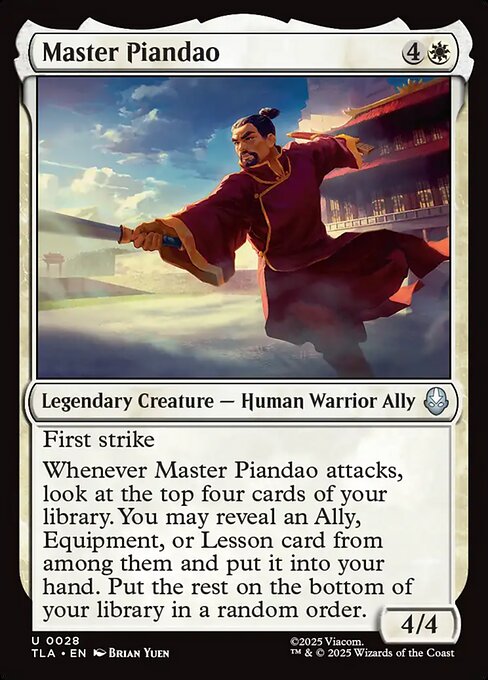 Master Piandao (TLA) — Nonfoil