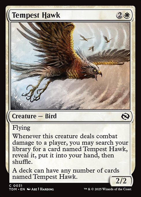 Tempest Hawk (TDM) — Nonfoil