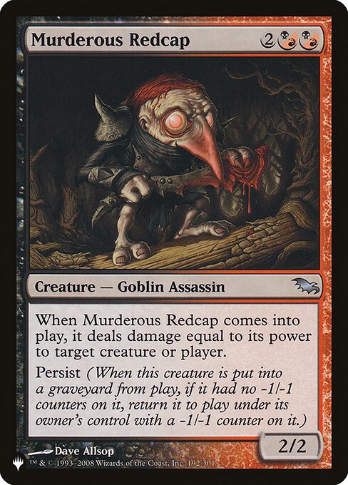Murderous Redcap (PLST) — Nonfoil