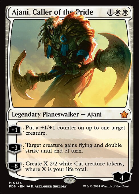 Ajani, Caller of the Pride (FDN) — Nonfoil