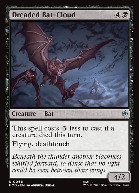 Dreaded Bat-Cloud (HOB) — Nonfoil