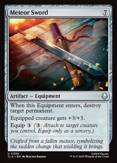 Meteor Sword (TLA) — Nonfoil