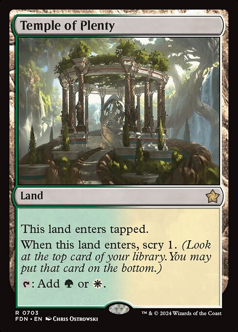 Temple of Plenty (FDN) — Nonfoil