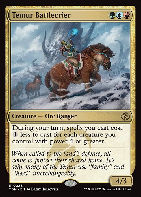 Temur Battlecrier (TDM) — Foil
