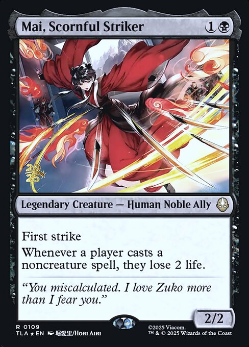 Mai, Scornful Striker (PTLA) — Foil