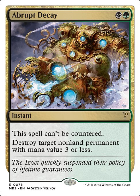 Abrupt Decay (MB2) — Nonfoil