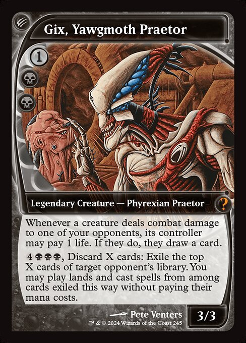Gix, Yawgmoth Praetor (MB2) — Foil