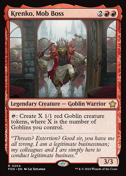Krenko, Mob Boss (FDN) — Nonfoil