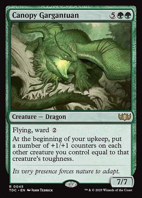 Canopy Gargantuan (TDC) — Nonfoil