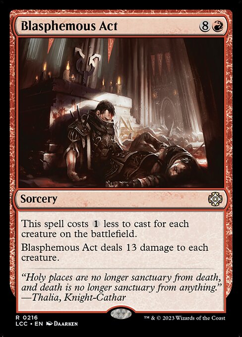 Blasphemous Act (LCC) — Nonfoil
