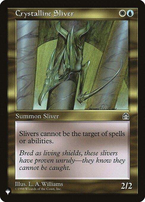 Crystalline Sliver (PLST) — Nonfoil