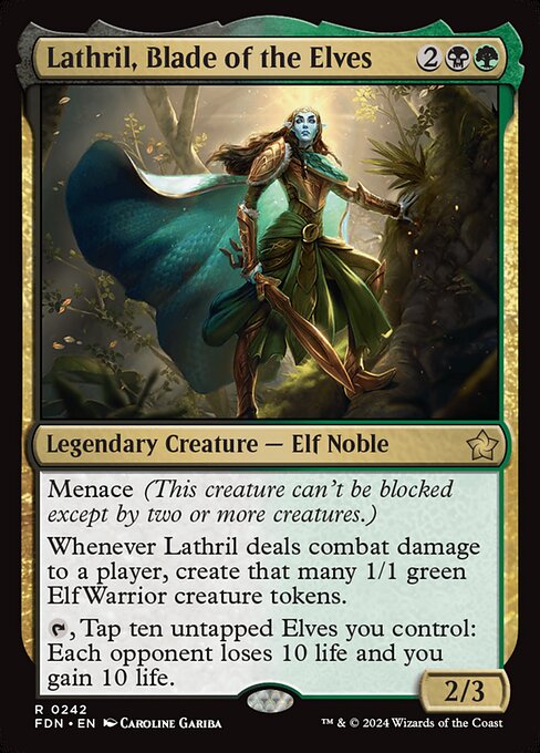Lathril, Blade of the Elves (FDN) — Foil