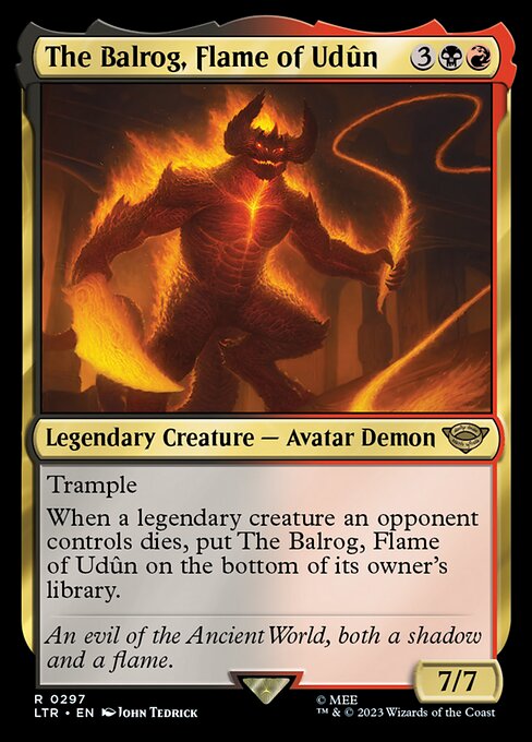 The Balrog, Flame of Udûn (LTR) — Nonfoil