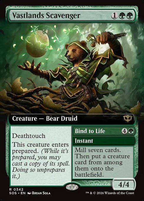 Vastlands Scavenger // Bind to Life (SOS) — Nonfoil