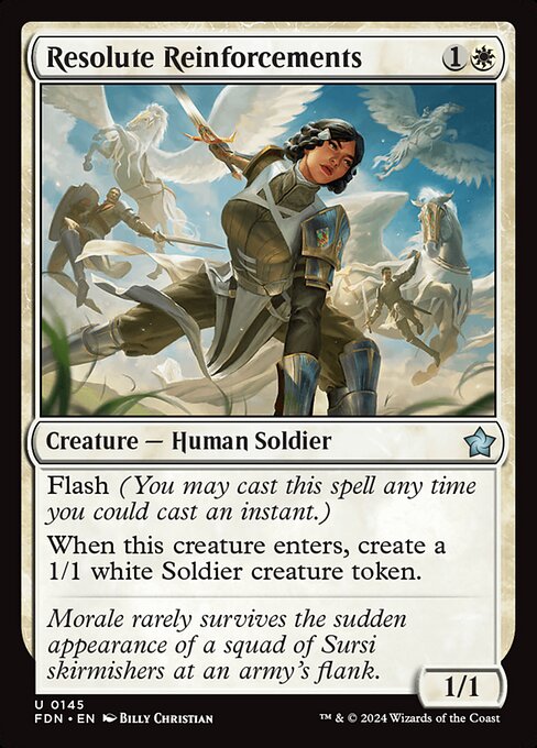 Resolute Reinforcements (FDN) — Nonfoil