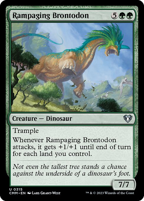 Rampaging Brontodon (CMM) — Nonfoil