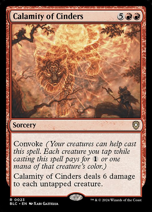 Calamity of Cinders (BLC) — Nonfoil