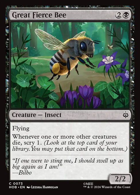 Great Fierce Bee (HOB) — Nonfoil
