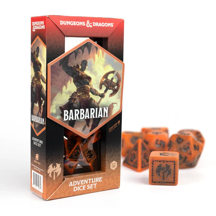 D&D Adventure Dice: Barbarian (Orange)