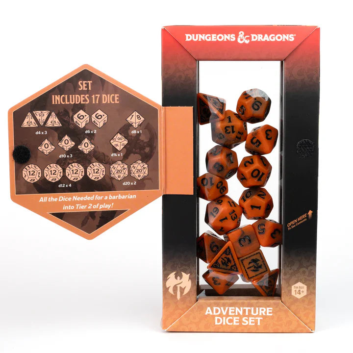 D&D Adventure Dice: Barbarian (Orange)