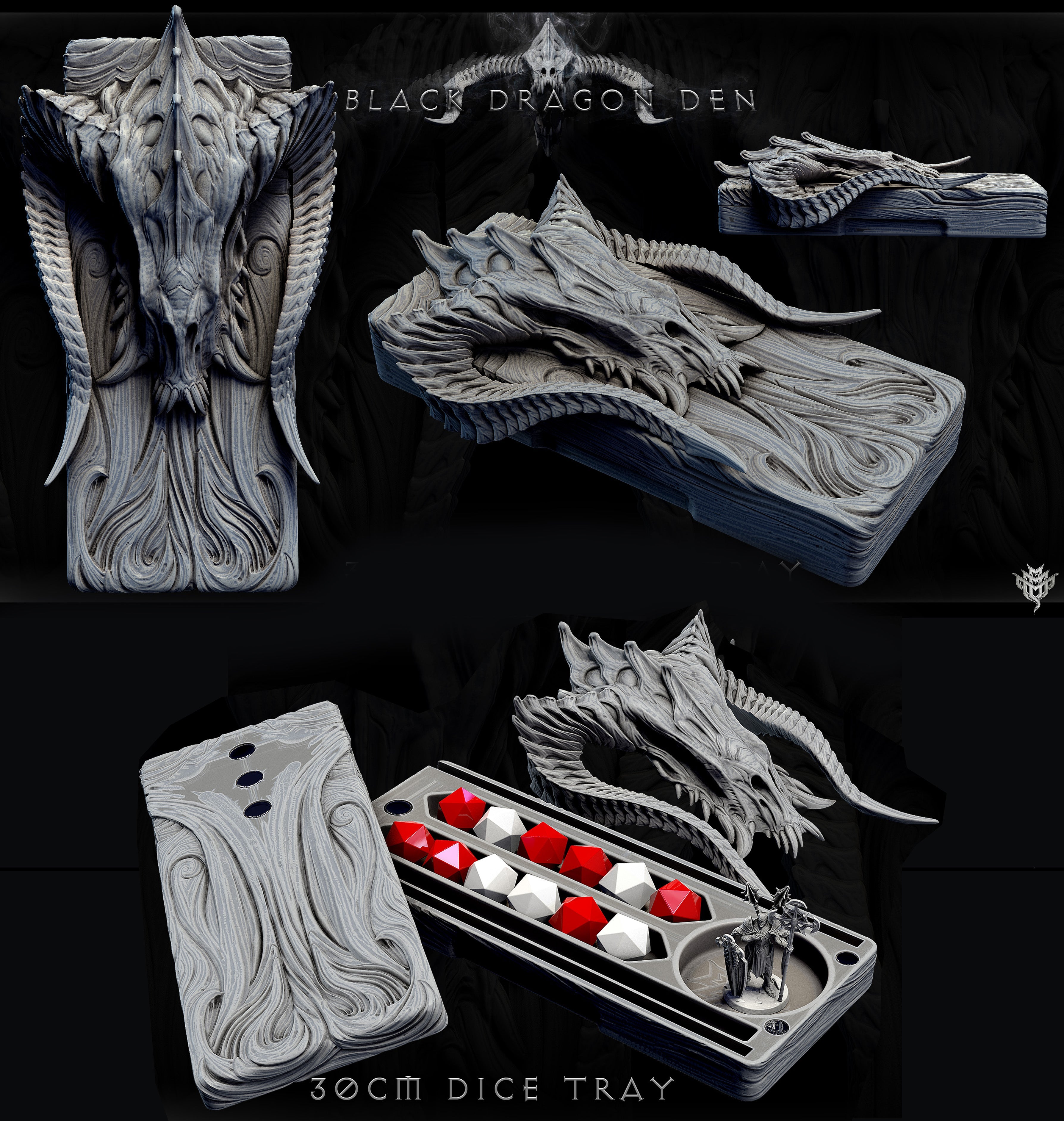 Black Dragon Dice Tray
