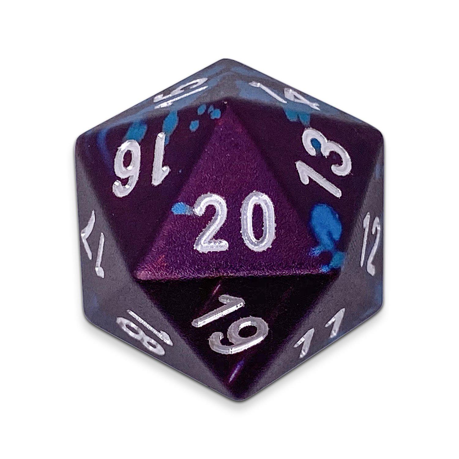 Single Wondrous Dice® Countdown D20 in Faerie Dragon by  6063 Aircraft Grade Aluminum