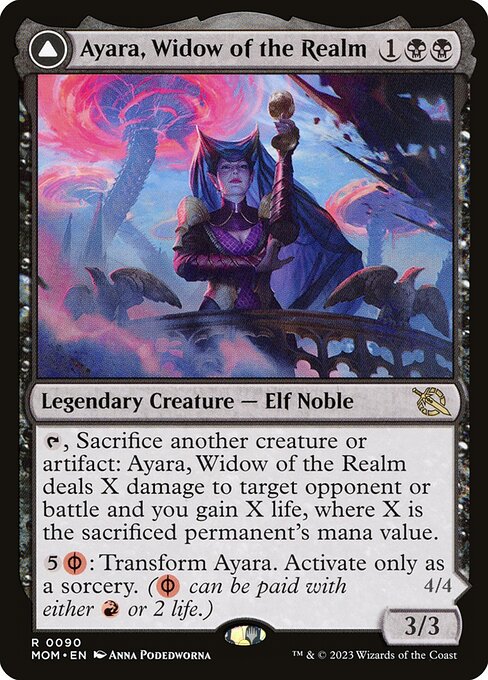 Ayara, Widow of the Realm // Ayara, Furnace Queen (MOM) — Nonfoil