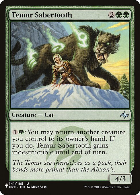 Temur Sabertooth (PLST) — Nonfoil